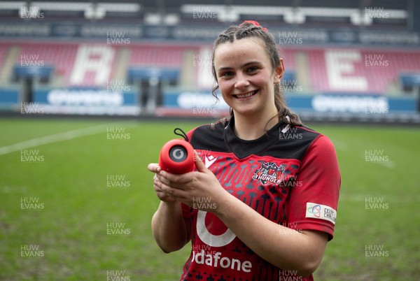 080326 - Brython Thunder v Gwalia Lightning, Celtic Challenge - Player of the match Branwen Metcalfe of Brython Thunder
