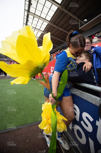 080326 - Brython Thunder v Gwalia Lightning, Celtic Challenge - Chloe Thomas Bradley of Gwalia Lightning at the end of the match