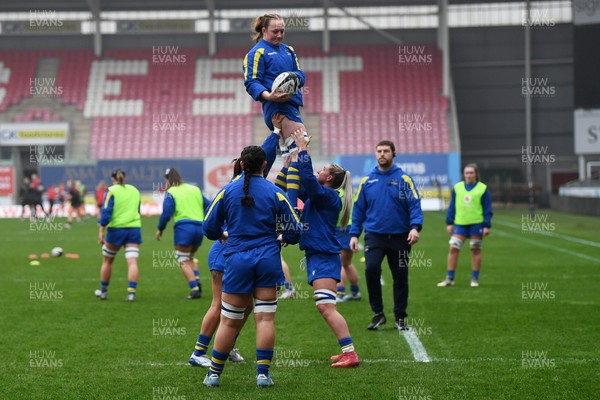 080326 - Brython Thunder v Gwalia Lightning - Celtic Challenge - Gwalia Lightning during the warmup