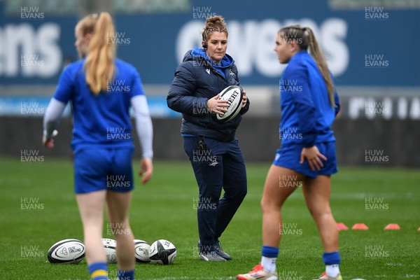 080326 - Brython Thunder v Gwalia Lightning - Celtic Challenge - Catrina Nicholas-McLaughlin, Gwalia Lightning head coach