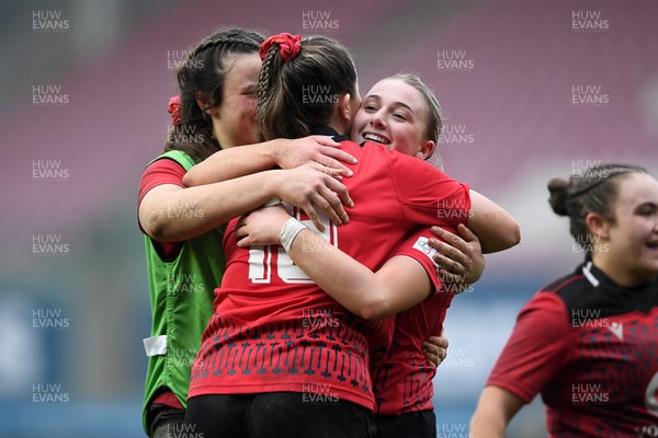 080326 - Brython Thunder v Gwalia Lightning - Celtic Challenge - Brython players celebrate the win at full time