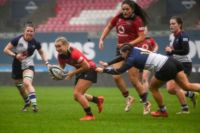 210226 - Brython Thunder v Wolfhounds - Celtic Challenge - Brython Thunders Seren Singleton in action