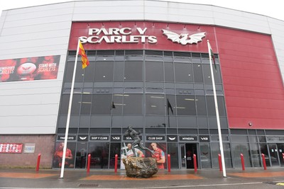 210226 - Brython Thunder v Wolfhounds - Celtic Challenge - General view of Parc y Scarlets