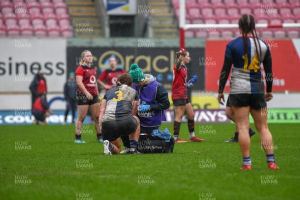 210226 - Brython Thunder v Wolfhounds - Celtic Challenge -  Sophie Barrett gets treatment