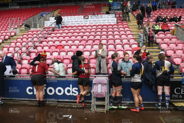 210226 - Brython Thunder v Wolfhounds - Celtic Challenge - Brython players celebrate at the end of the game