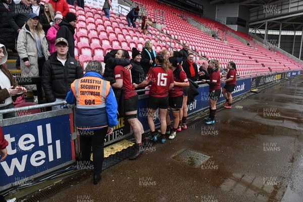 210226 - Brython Thunder v Wolfhounds - Celtic Challenge - Brython players celebrate at the end of the game