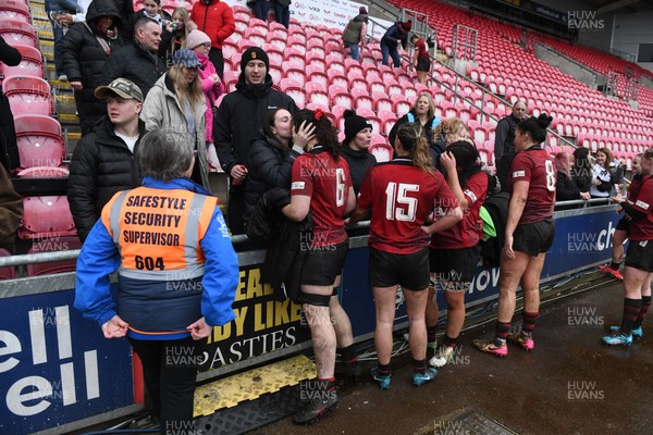 210226 - Brython Thunder v Wolfhounds - Celtic Challenge - Brython players celebrate at the end of the game