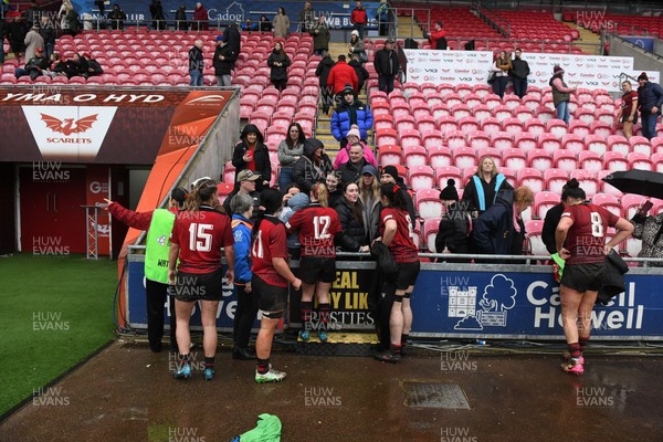 210226 - Brython Thunder v Wolfhounds - Celtic Challenge - Brython players celebrate at the end of the game