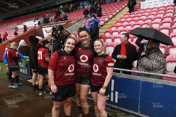 210226 - Brython Thunder v Wolfhounds - Celtic Challenge - Brython players celebrate at the end of the game