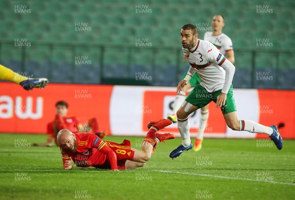 141020 - Bulgaria v Wales - UEFA Nations League - Jonny Williams of Wales scores a goal