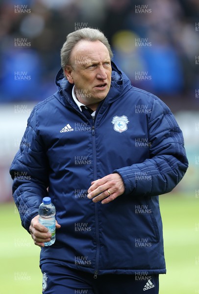 130419 - Burnley v Cardiff City - Premier League -  Manager Neil Warnock of Cardiff at the start of the match