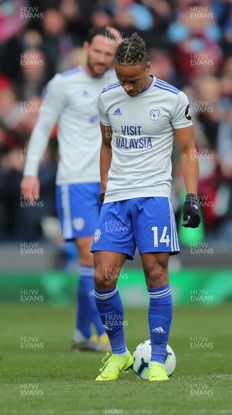 130419 - Burnley v Cardiff City - Premier League -  Bobby Reid of Cardiff looks dejected at the end of the match