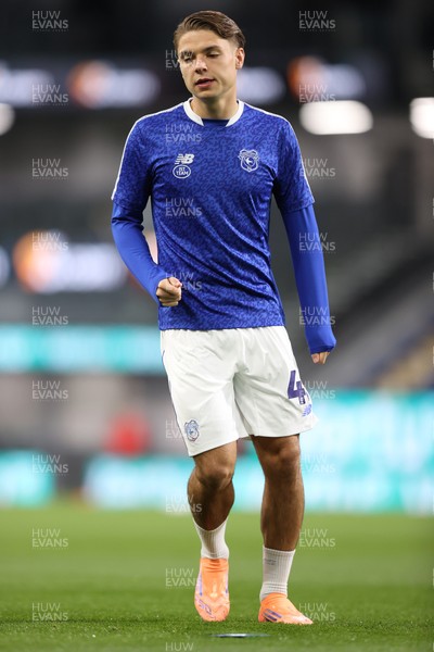 230925 - Burnley v Cardiff City - Carabao Cup Third Round - Cian Ashford of Cardiff