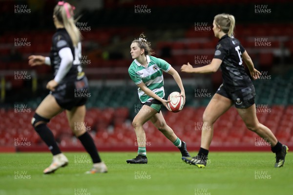 010423 - Burry Port v Whitland - WRU Women’s National Plate Final - Ceulyn Davies on the attack for Whitland 