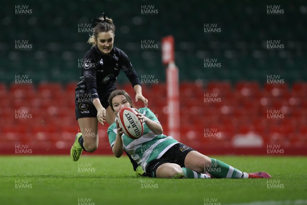 010423 - Burry Port v Whitland - WRU Women’s National Plate Final - Cadi Williams scores for Whitland