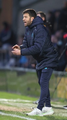 310126 - Burton Albion v Cardiff City - Sky Bet League 1 - Manager Brian Barry-Murphy of Cardiff urges his team on