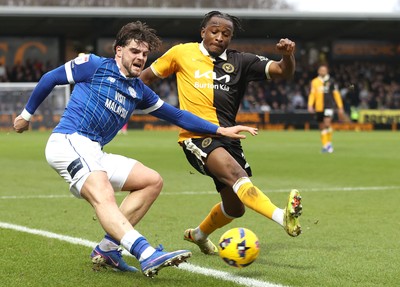 310126 - Burton Albion v Cardiff City - Sky Bet League 1 - Ollie Tanner of Cardiff and Sebastian Revan of Burton Albion