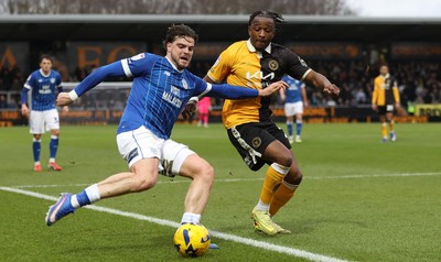 310126 - Burton Albion v Cardiff City - Sky Bet League 1 - Ollie Tanner of Cardiff and Sebastian Revan of Burton Albion