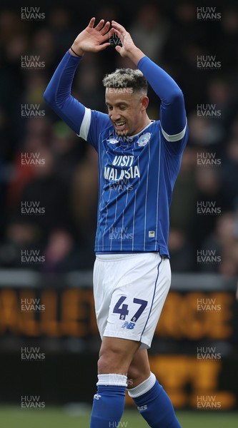 310126 - Burton Albion v Cardiff City - Sky Bet League 1 - Callum Robinson of Cardiff rues missed chance
