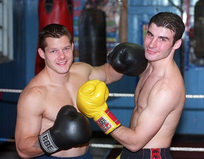 Byron Hayward and Joe Calzaghe 051197