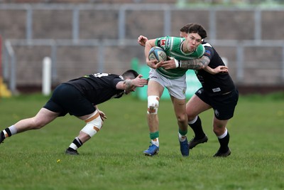 260425 - Caerphilly v Taffs Well - Admiral National League 2 East Central -  Tom Lewis of Caerphilly makes break 