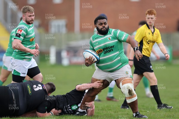 260425 - Caerphilly v Taffs Well - Admiral National League 2 East Central -  Rusiate Macaca of Caerphilly in action 