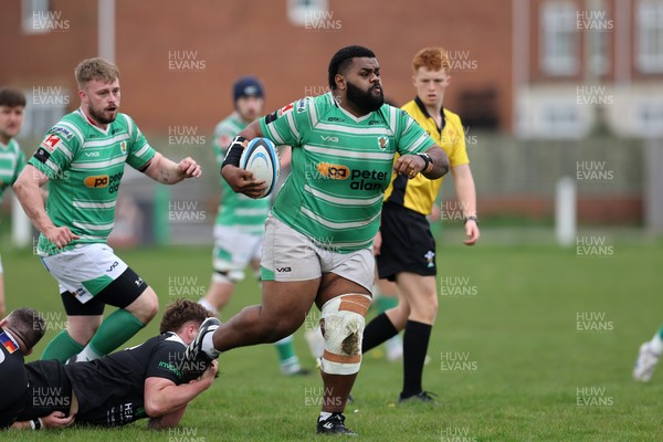 260425 - Caerphilly v Taffs Well - Admiral National League 2 East Central -  Rusiate Macaca of Caerphilly in action 