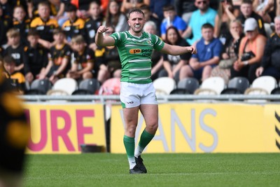 110525 - Caerphilly RFC v St Albans RFC - Mens Divison 2 Cup Final - Joe Haley of Caerphilly celebrates the win at full time