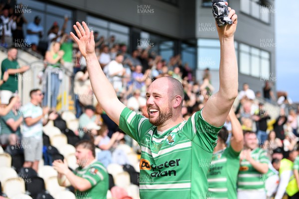 110525 - Caerphilly RFC v St Albans RFC - Mens Divison 2 Cup Final - Lewis Pryce-Jones of Caerphilly celebrates the win at full time