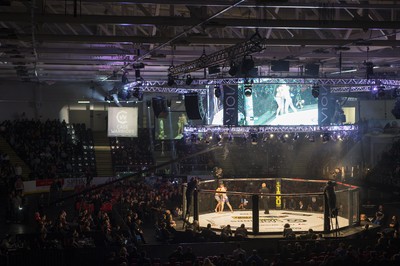 081218 - Cage Warriors 100 - General View of the Cardiff Ice Arena