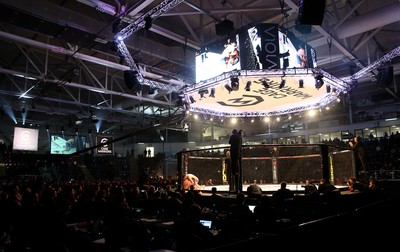 081218 - Cage Warriors 100 - General View of the Cardiff Ice Arena