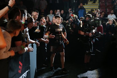 081218 - Cage Warriors 100 - Wales' Jack Shore enters the arena