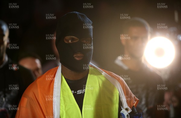081218 - Cage Warriors 100 - Alex Lohore enters the arena for his fight with Tim Barnett