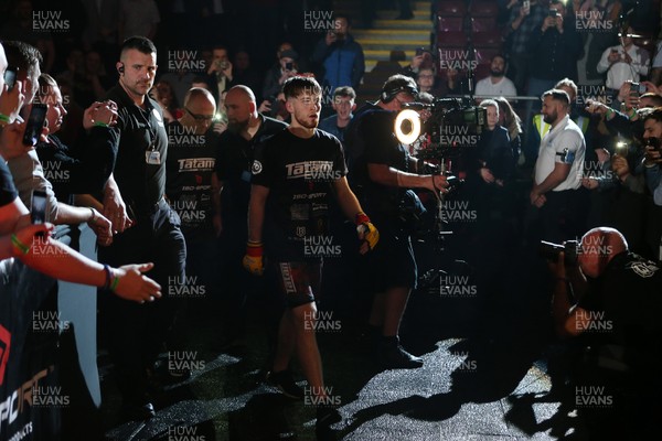 081218 - Cage Warriors 100 - Wales' Jack Shore enters the arena