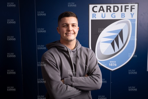290124 - Callum Sheedy at Cardiff Arms Park as it’s announced he will join Cardiff Rugby next season