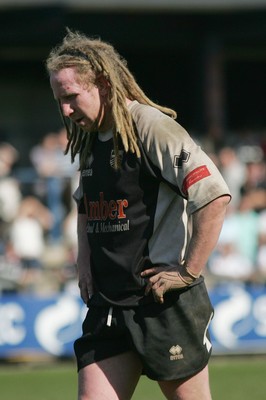 17.04.10 Carmarthen Quins RFC v Pontypridd RFC - Swalec Cup semi final - Pontypridd's Wayne O'Connor is dejected as Carmarthen Quins secure their place in The Swalec Final. 