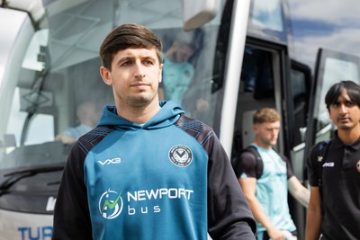 300825 - Cambridge United v Newport County - Sky Bet League 2 - Newport County’s Anthony Glennon