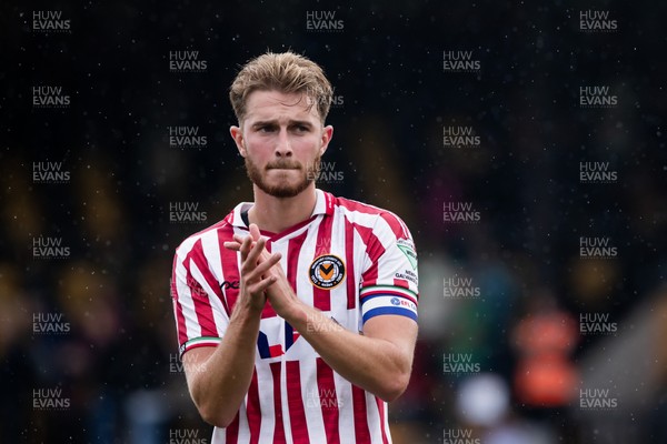 300825 - Cambridge United v Newport County - Sky Bet League 2 - Newport County’s Mathew Smith dejected after his sides defeat
