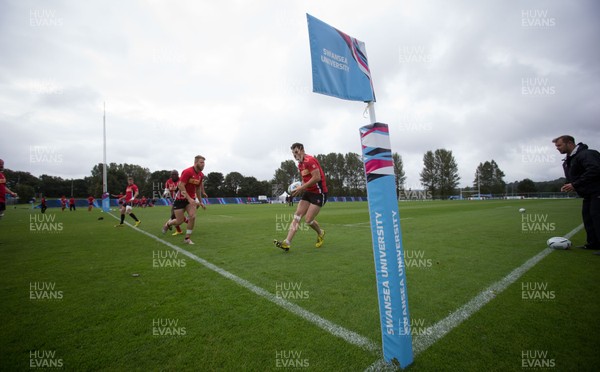 150915 - Canada Rugby Training, Swansea - The Canadian Rugby squad go through their training session at Swansea University ahead of the start of the Rugby World Cup