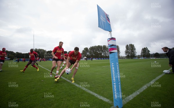 150915 - Canada Rugby Training, Swansea - The Canadian Rugby squad go through their training session at Swansea University ahead of the start of the Rugby World Cup