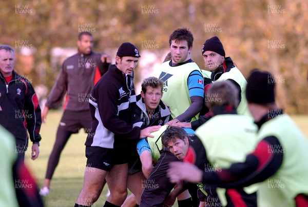 11.11.08...Canada rugby training at Treforest Canada team go through training session 