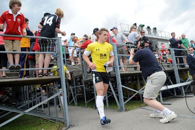 30.05.09 - Canada v Wales - Wales' Jonathan Davies runs out. 