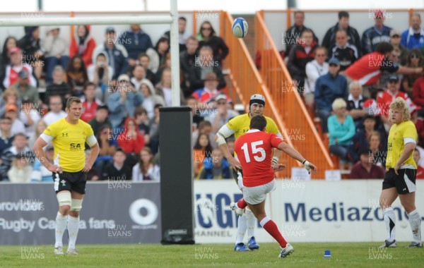 30.05.09 - Canada v Wales - Canada's James Pritchard kicks a penalty. 