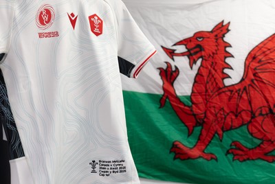 300825 - Canada v Wales, Women’s Rugby World Cup - Branwen Metcalfe of Wales’ match shirt in the Wales team changing room set for her first cap against Canada