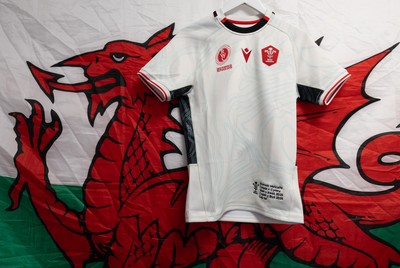 300825 - Canada v Wales, Women’s Rugby World Cup - Branwen Metcalfe of Wales’ match shirt in the Wales team changing room set for her first cap against Canada
