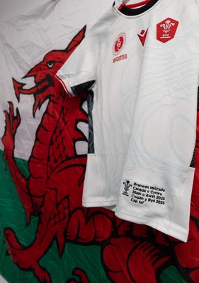 300825 - Canada v Wales, Women’s Rugby World Cup - Branwen Metcalfe of Wales’ match shirt in the Wales team changing room set for her first cap against Canada