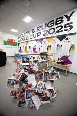 300825 - Canada v Wales, Women’s Rugby World Cup - The Wales team changing room ahead of the match against Canada