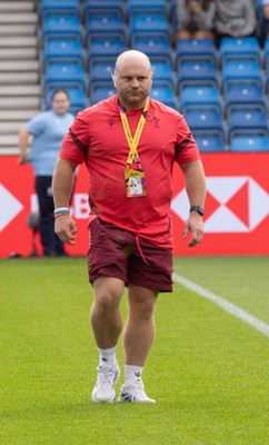 300825 - Canada v Wales, Women’s Rugby World Cup - Sean Lynn, Wales Women head coach during warm up ahead of the match