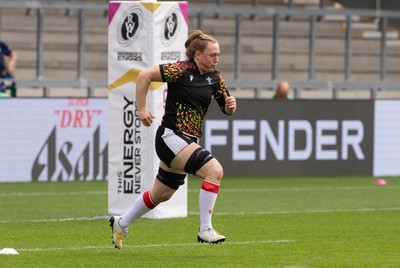 300825 - Canada v Wales, Women’s Rugby World Cup - Abbie Fleming of Wales during warm up ahead of the match