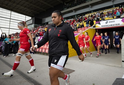 300825 - Canada v Wales, Women’s Rugby World Cup - Sisilia Tuipulotu of Wales walks out at the start of the match